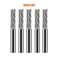 5pcslot solid carbide corn end mill milling cutter bits d3 1 4 0 6 0 8 0 pcb end mill cnc cutting milling tools