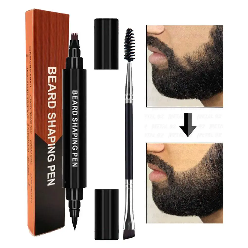 Filler Men's Beard Pen Beard Filling Pen With Brush Kit