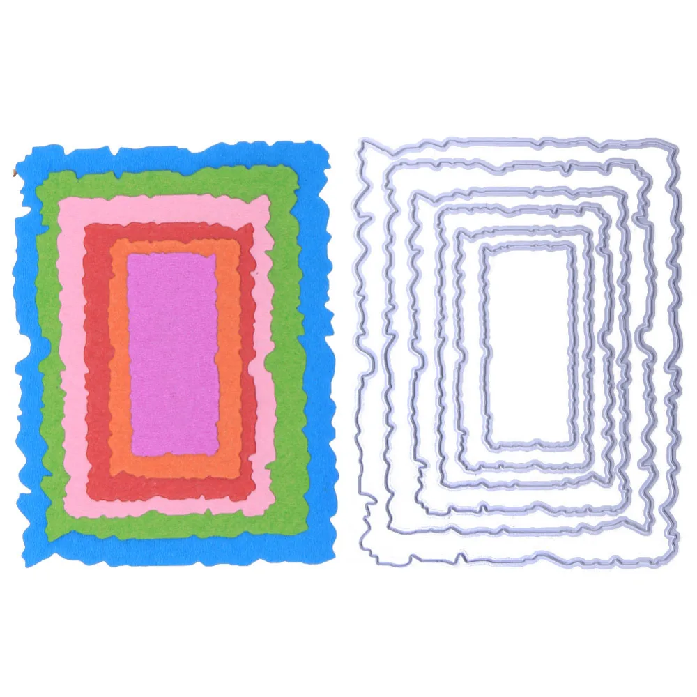 Переплетенные границы прямоугольная рамка металлические высечки трафареты для