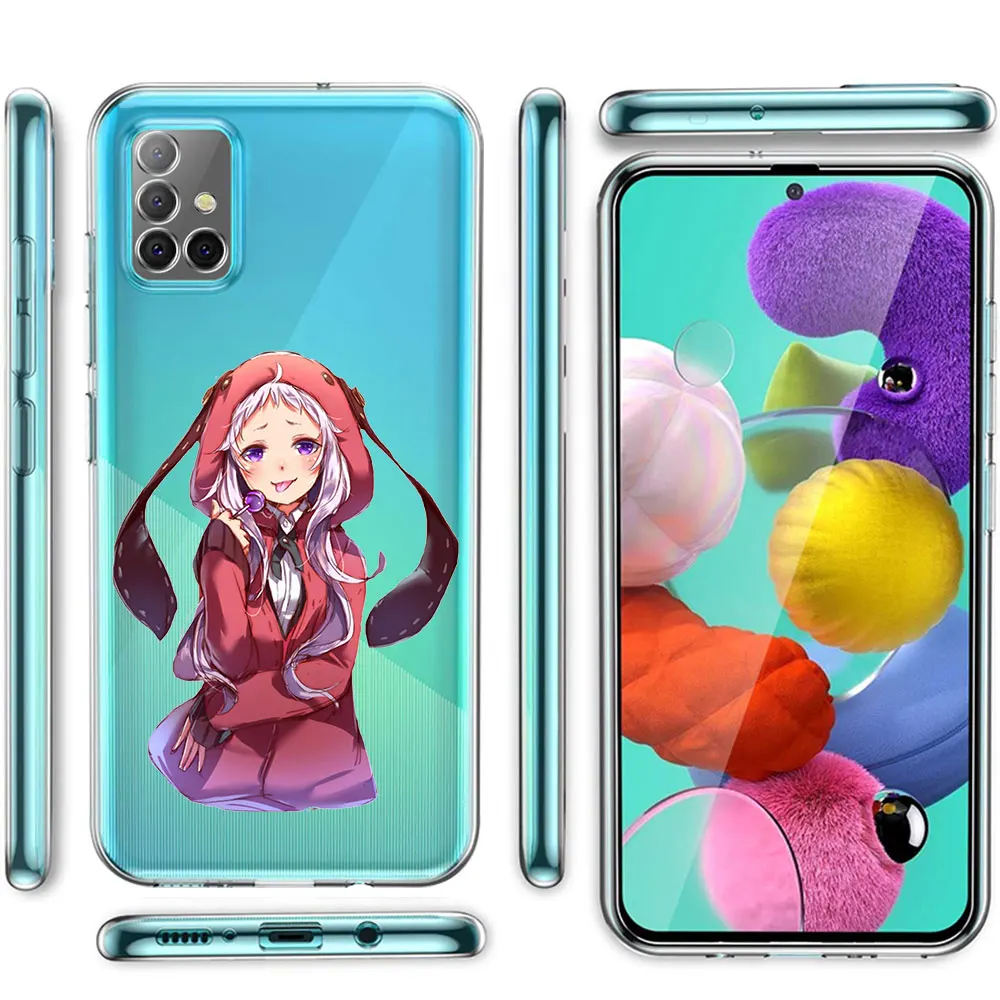 kakegurui yumeko jabami anime phone case for samsung galaxy a51 a71 a21s a12 a11 a31 a41 a52 a32 5g a72 a01 clear silicone cover free global shipping