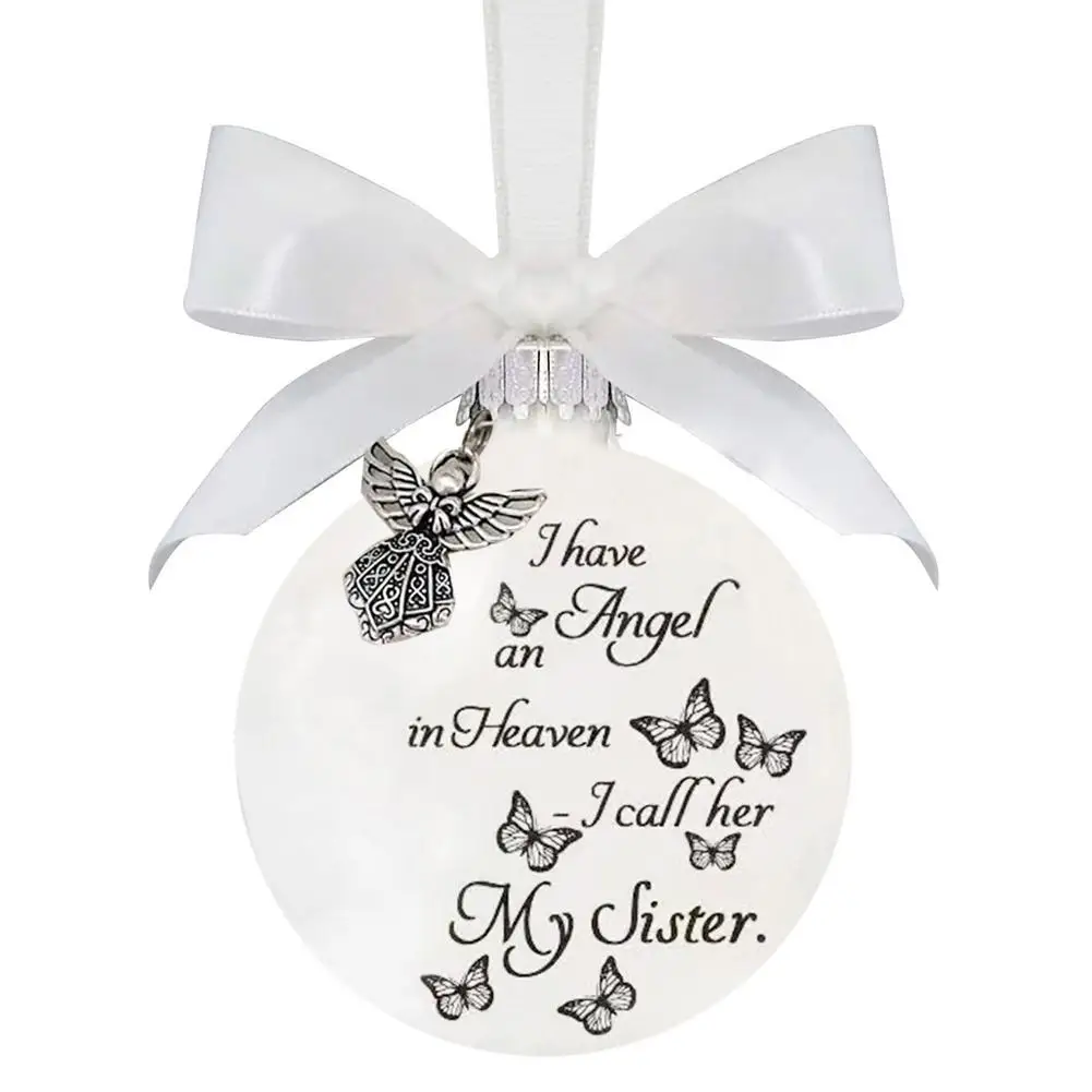 

Christmas Tree Ornaments Christmas Memorial Baubles Decorations I Have An Angel In Heaven Small Keepsake Urns For Ashes For Ch