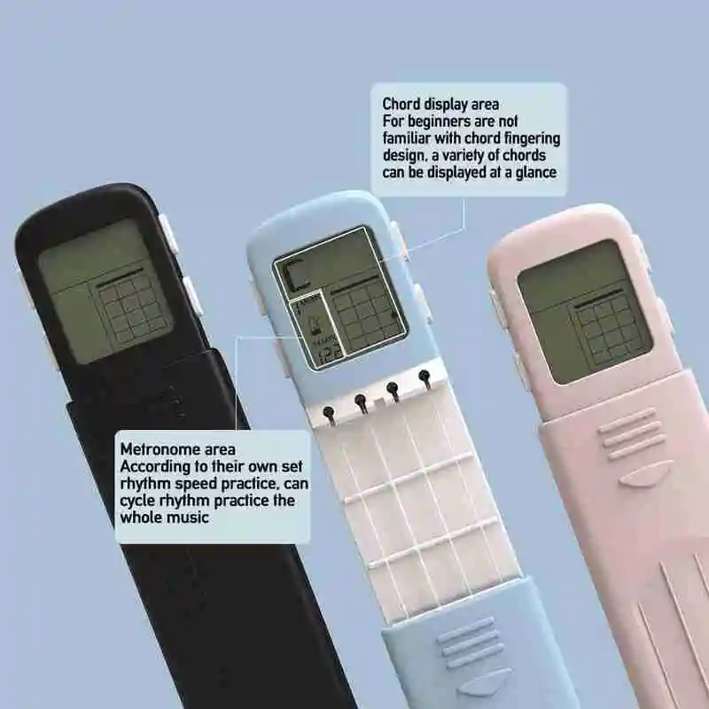 Портативное укулеле аккорд для практики Карманный Маленький Гитарный Тренажер
