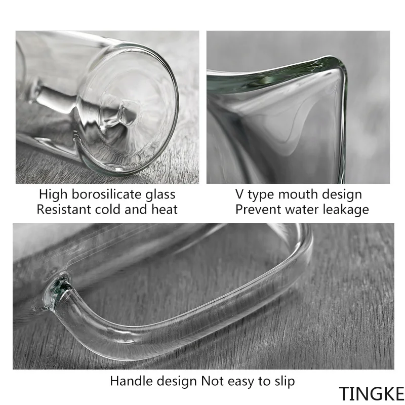 

1.2 liter 1.5 liter clear glass carafe large capacity jug heat-resistant coffee pot with handle teapot