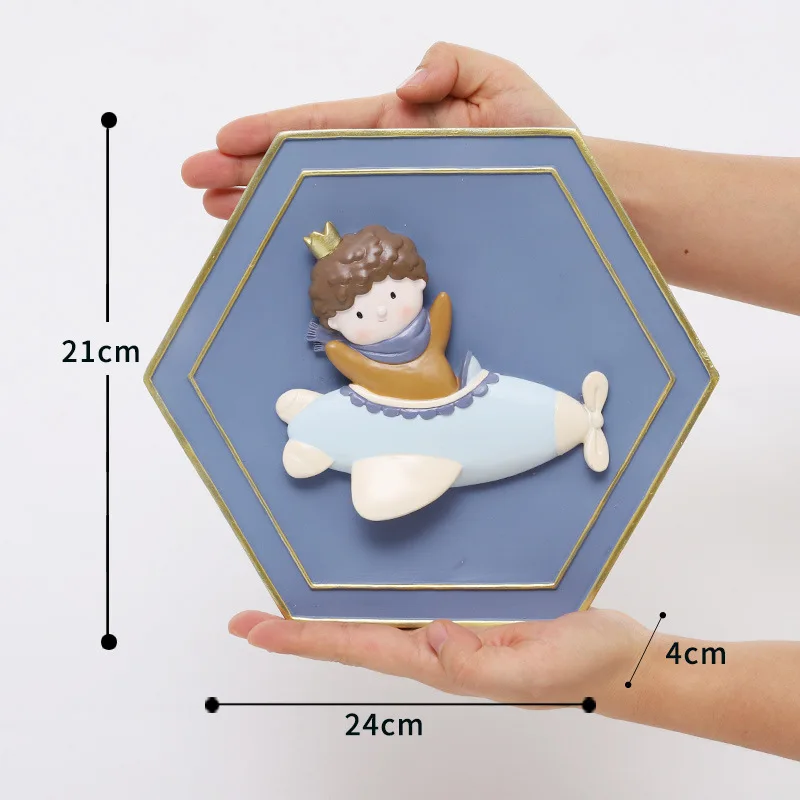 

Resin Charms Le Petit Prince Wall Home Decor Nordic Style Children's Room Wall Hanging Artwork Decors Christmas Gifts