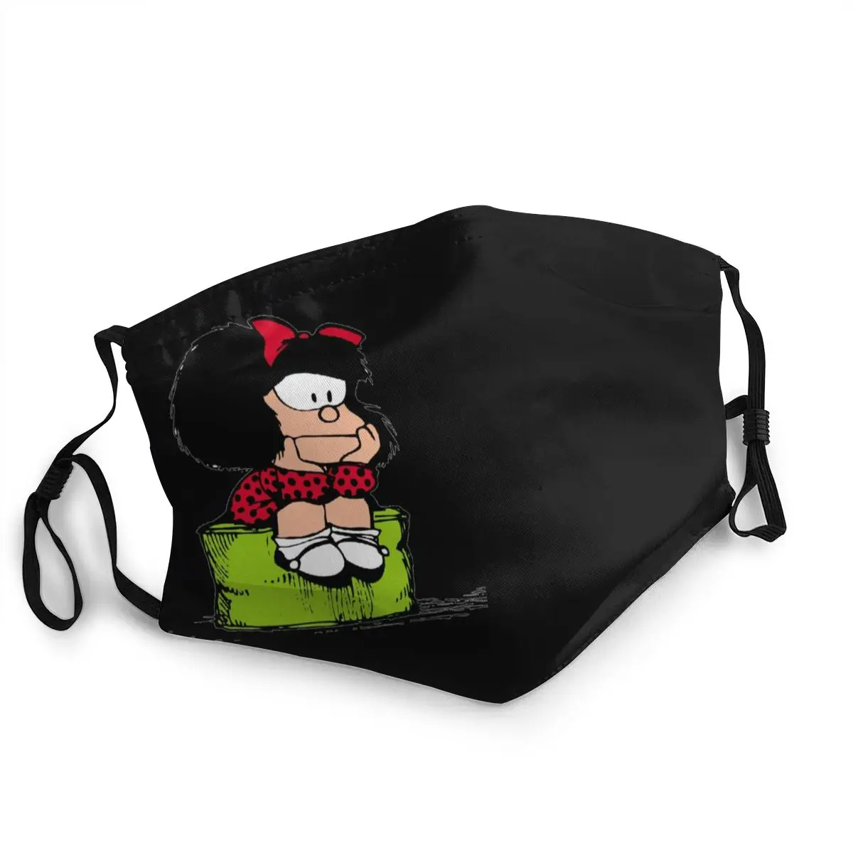 

Мужская маска для мышления Mafalda пыленепроницаемый Quino комикс мультяшный защитный чехол респиратор моющаяся маска для рта