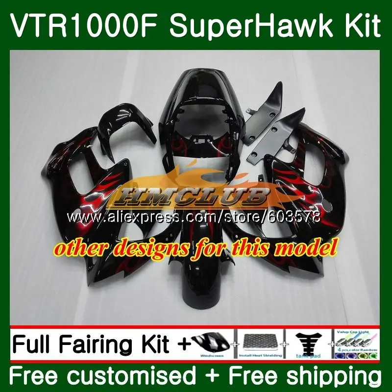 Корпус для HONDA SuperHawk VTR1000F 1997 2005 Hot purple 86CL.86 VTR1000 F VTR 1000 1000F 97 98 99 00 01 02 03 04 05
