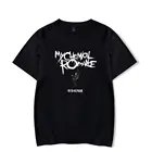 Романтические футболки My Chemical, крутая модная летняя Мужскаяженская футболка, свободная повседневная Уличная одежда оверсайз в стиле хип-хоп с коротким рукавом