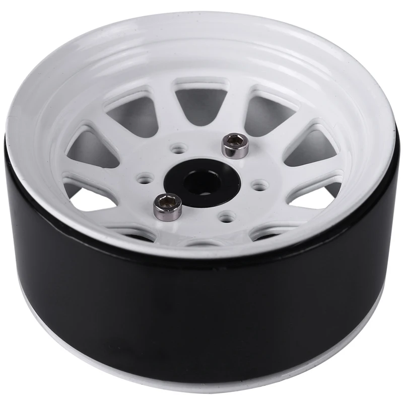 

107G/Pcs Metal Alloy 1.9 Beadlock Wheel Rims for Redcat GEN8,B with Motor Teeth for TRX-6