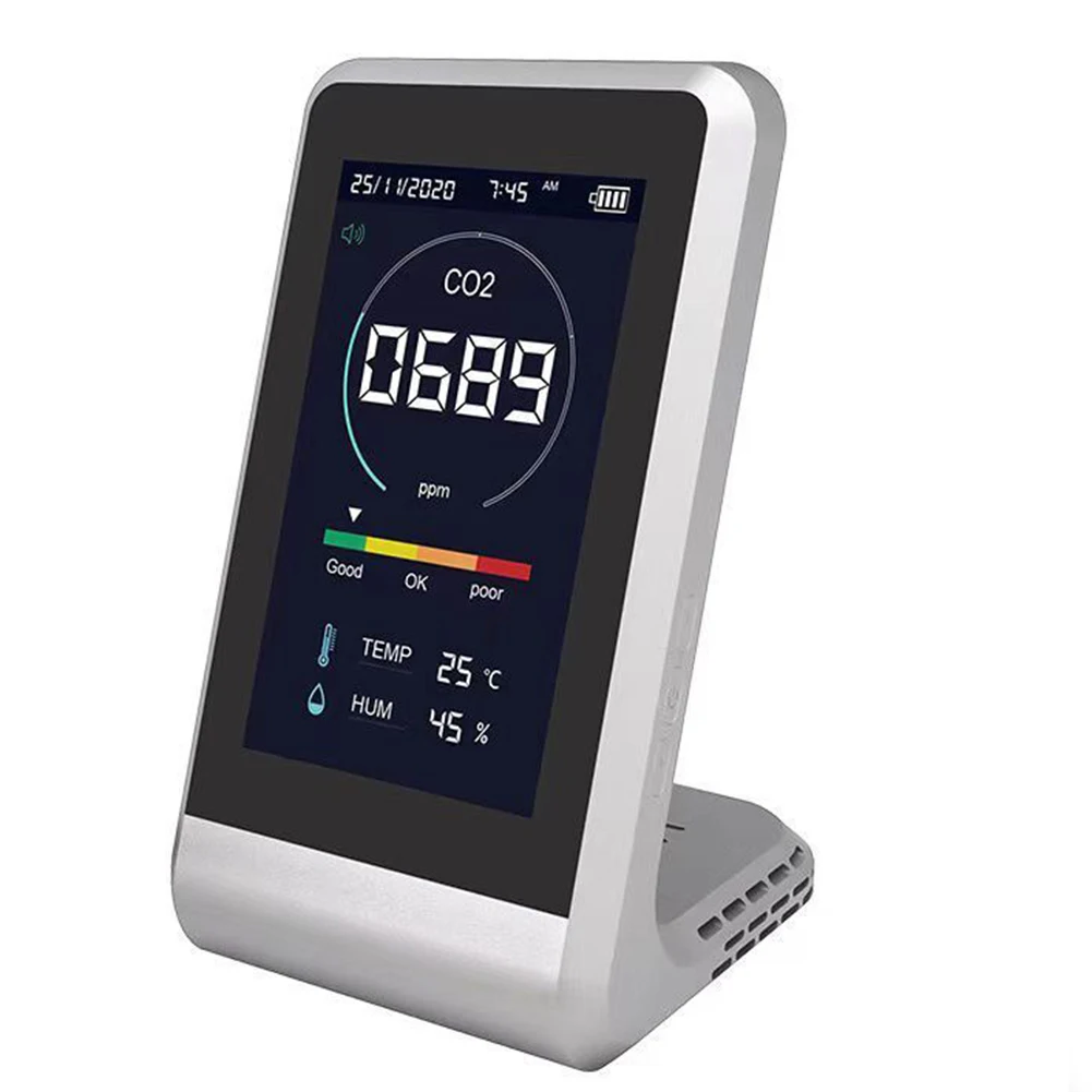 

Co2 Meter Digital Temperature Humidity Sensor Tester Air Quality Monitor Carbon Dioxide Tvoc Formaldehyde Hcho Detector