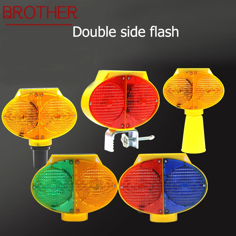 

BROTHER Solar Indicator Lights LED Multicoloured Cat eye For Street Road Construction Night Warning