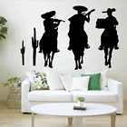 Мексиканская музыка виниловая наклейка на стену гостиной мексиканский музыкант гарантировано Наклейка на стену спальня Северная Америка украшение дома W083