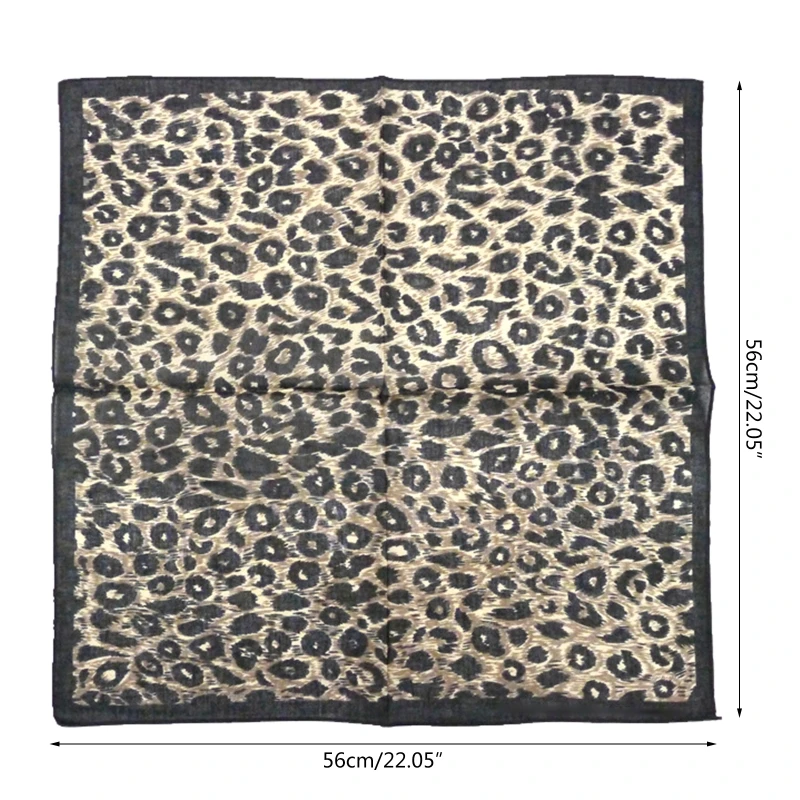 Новая бандана двухсторонняя повязка на голову с леопардовым принтом |