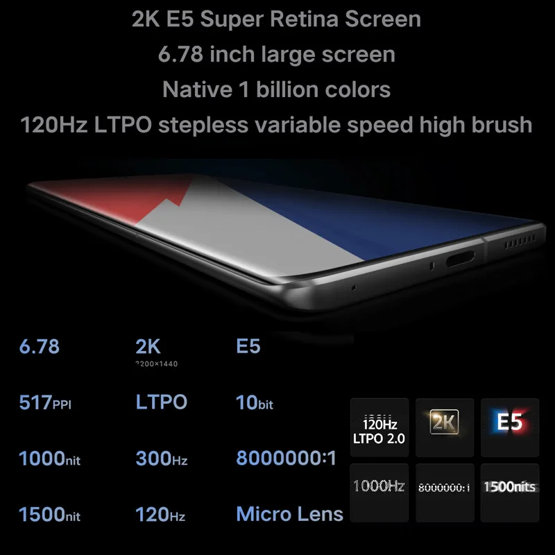 Смартфон ViVO iqoo 9 Pro оригинальный телефон Snapdragon 8 Gen1 google play 120 Вт Flash Charger 6 78 дюйма Гц