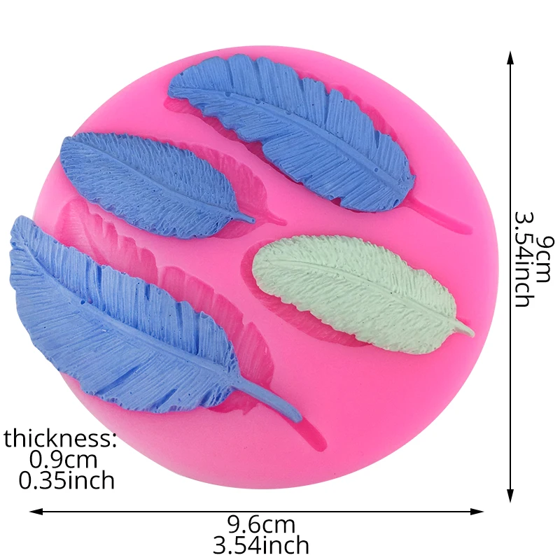 Силиконовый помадной форма Творческий листьев Форма Десерт Формы Для торт