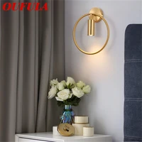 brother brass indoor wall lamps copper color led fixture creative indoor decorative for home bedroom living room