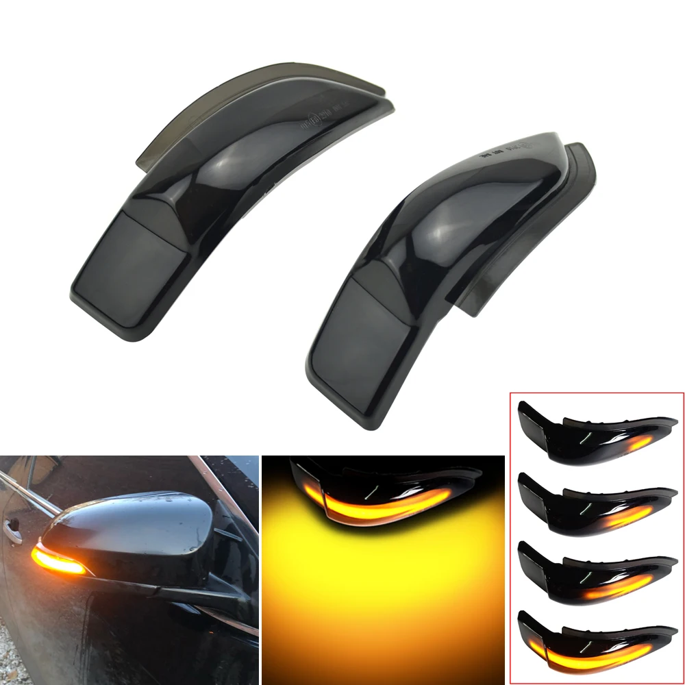 

LED Turn Signal Light Dynamic Mirror Repeater Blinker Indicator For Toyota Corolla Camry Prius C Avalon RAV4 Sequential Lamp