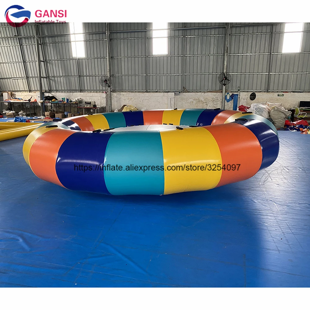 Crazy Spinning Water Disco Boat Tube 4m Inflatable Crazy UFO Towable For Sale images - 6