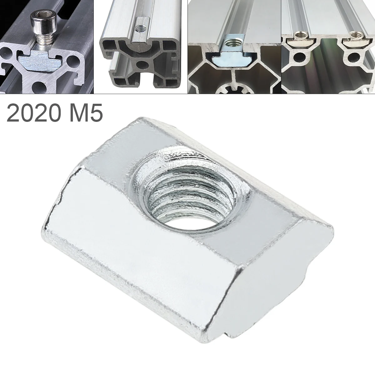 

1PCS M5 for 20 Series Slot T Nut Sliding T Nuts Hammer Drop In Nut Fasten Connector 2020 Aluminum Extrusions