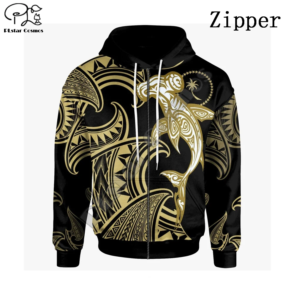 

PLstar Cosmos 3DPrint Tribal Chuuk Polynesian Tropical Flowers Hibiscus Tattoos Harajuku Streetwear Funny Unisex Zip Hoodies-c10