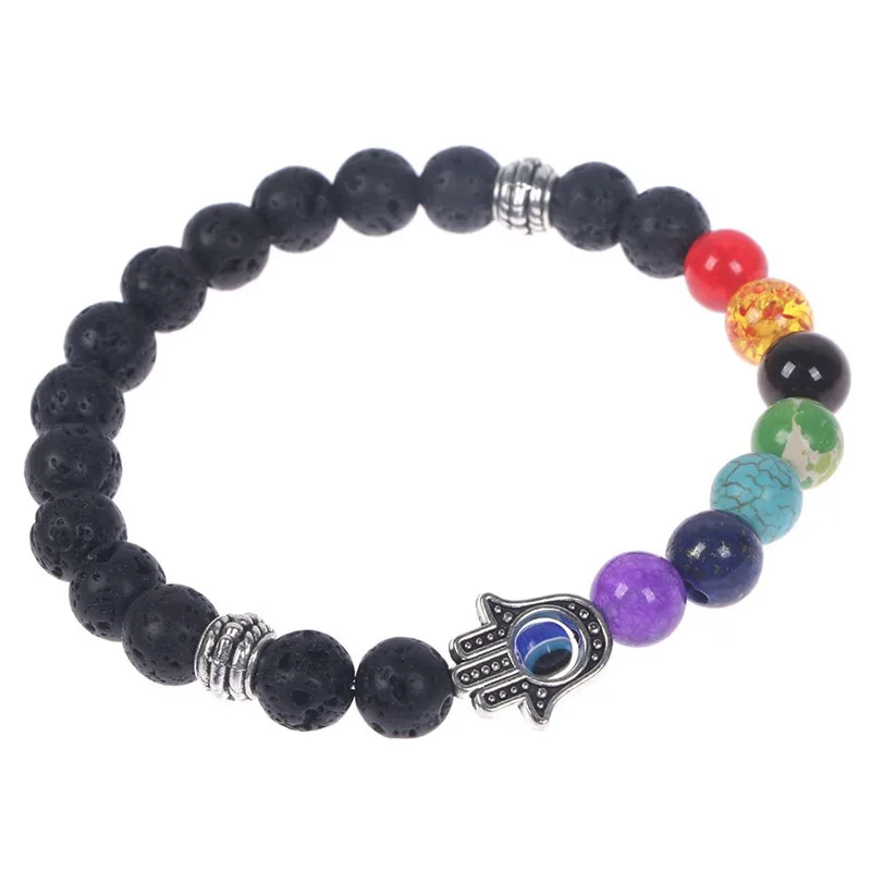 Очаровательные 7 Чакра рейки Хамса рука Фатима сглаза энергетическая Йога