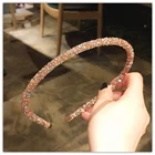 Роскошная блестящая повязка для волос Стразы для девушек, высококачественный обруч для волос с бриллиантами и жемчугом, аксессуары для женщин, украшения для волос с кристаллами