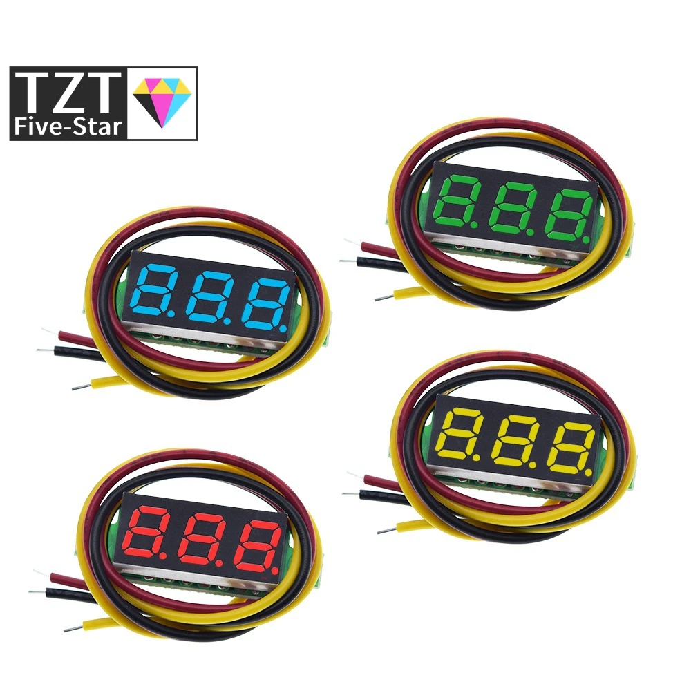 Высокоточный цифровой вольтметр постоянного тока с тремя линиями светодиодный