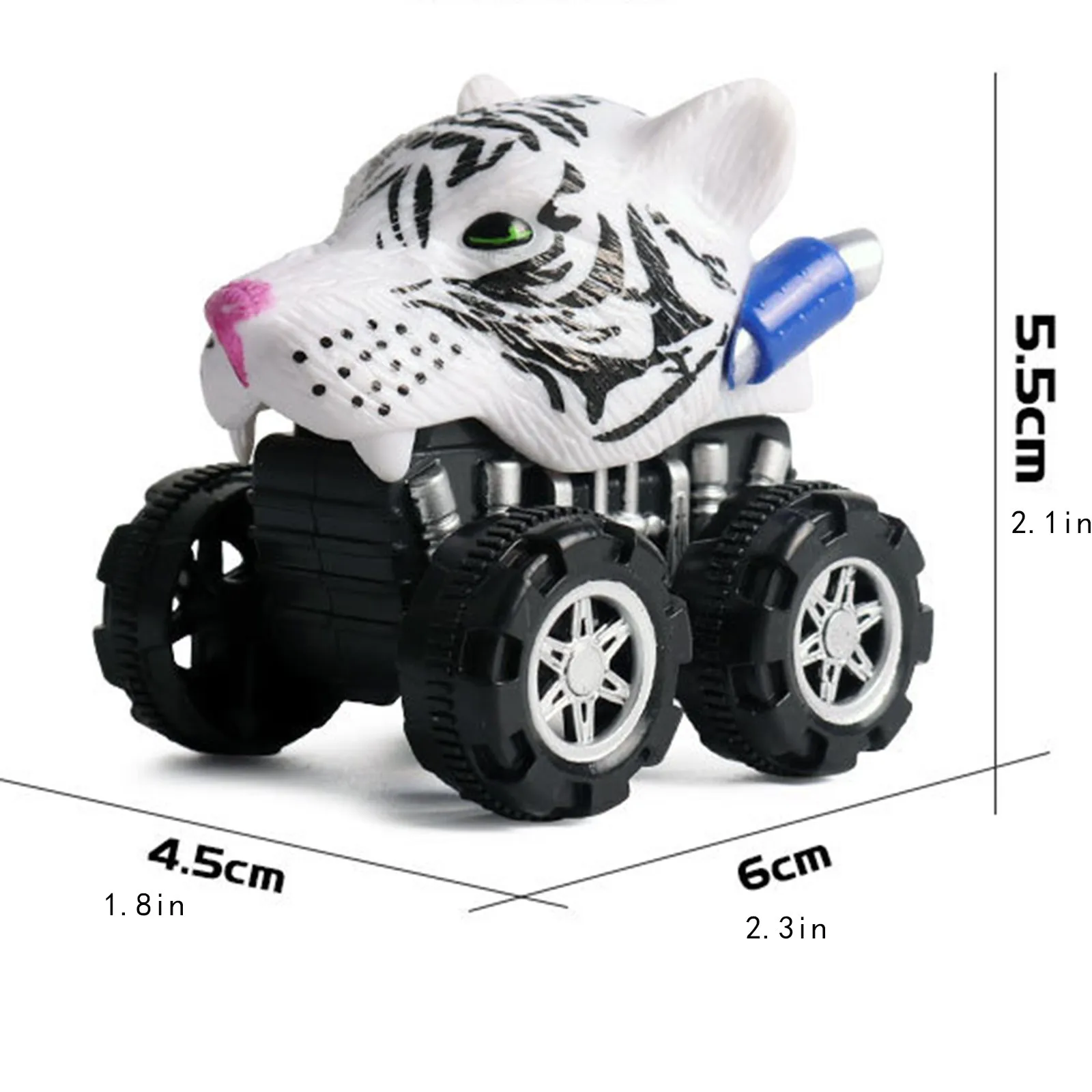 

Cute Animal Pull Back Car Tiger Inertia Car Toys For Children's Boys Girls Interesting Christmas New Year Kids Gifts Toys 1pcs#4