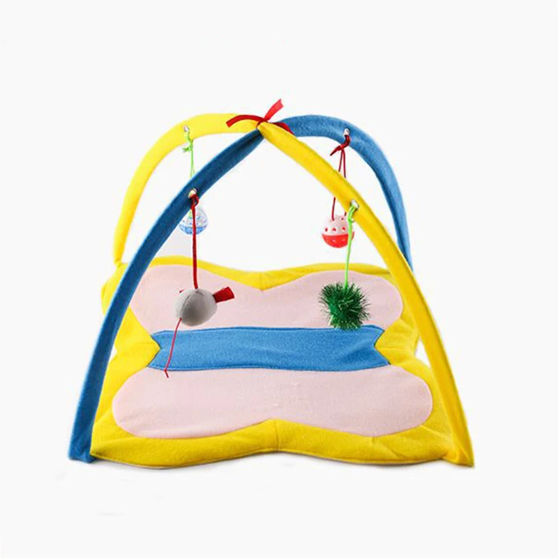 Складная кровать для домашних животных кошек мобильная Игровая палатка котенок