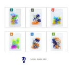 24 шт., милые бумажные зажимы в форме мультяшного медведя, сердца, рыбки, блокноты, закладки, канцелярские принадлежности для офиса, школьные принадлежности F482