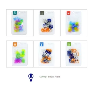 24 шт., милые бумажные зажимы в форме мультяшного медведя, сердца, рыбки, блокноты, закладки, канцелярские принадлежности для офиса, школьные принадлежности F482