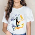 Aang и Appa Badass The Last Airbender Avatar, футболки, женская футболка с коротким рукавом, женские топы, футболки Harajuku Vintage