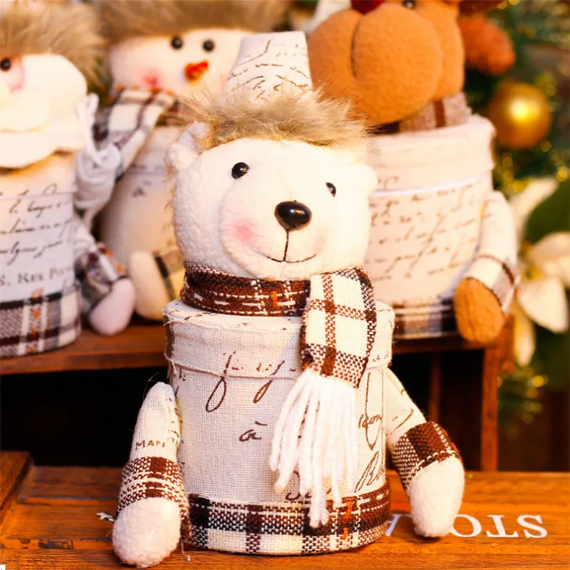 2017 для конфет рождественские украшения с изображением снеговика и Санта