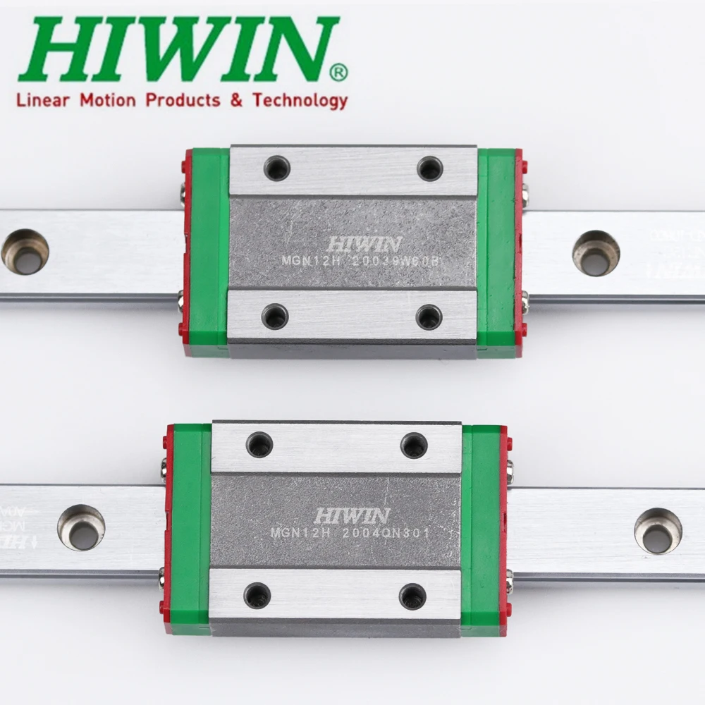 

1pc Original Hiwin gua lineal MGN12 150, 200, 250, 300, 330, 350, 400, 450, 500, 550 mm MGNR12 carril + 1pc MGN12H Carro de blo