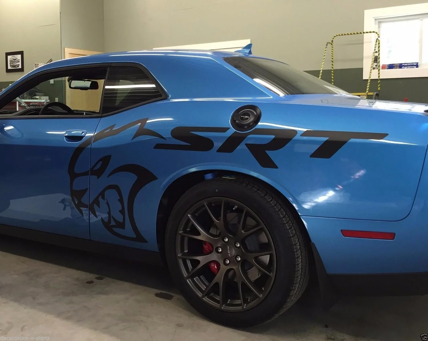 Для 2 шт DODGE CHALLENGER виниловая графика HELLCAT SRT Mopar