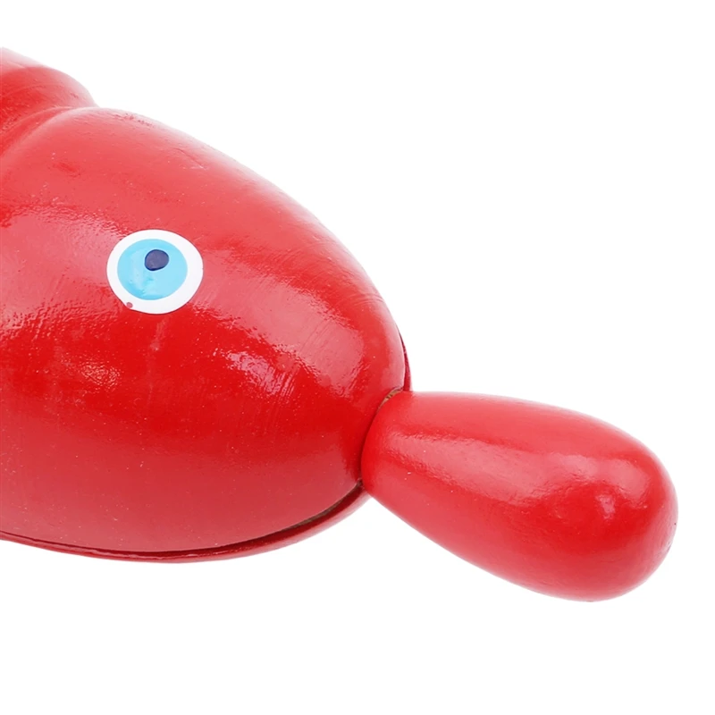 

Instrument Red Wooden Fish Toy Wooden Fish Wooden Child Percussion Horn Simple Small Percussion Music Wooden Fish High Quality