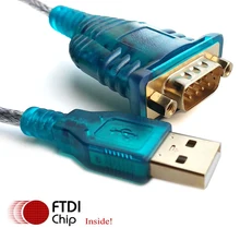 Android usb host ftdi ft232r usb to rs232 serial adapter with db9 rs232 to usb adapter cable