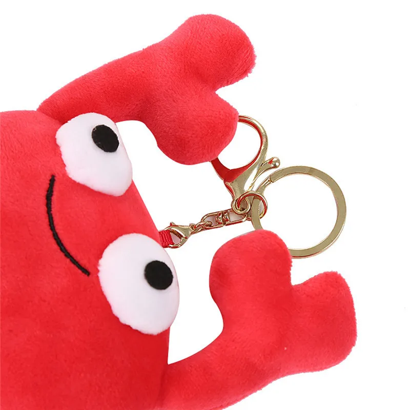 Плюшевые краб куклы океанские животные плюшевая игрушка с подвеской пушистая