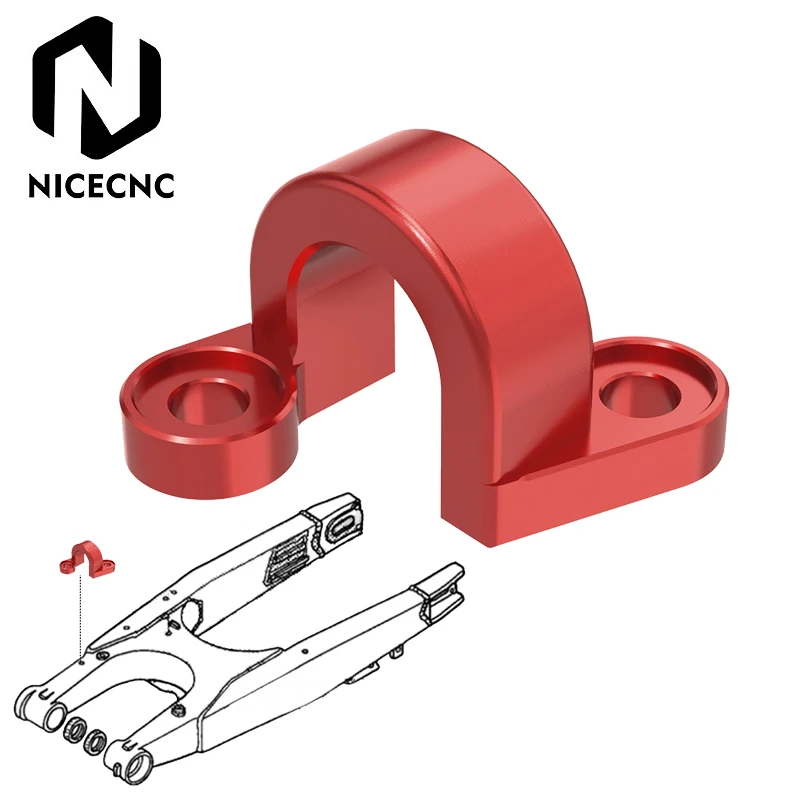 

NICECNC Aluminum Rear Brake Hose Line Clamp Guide Holder For Honda CR125 CR250R 1998-2007 CRF250R 2004-2009 CRF250X 2004-2017