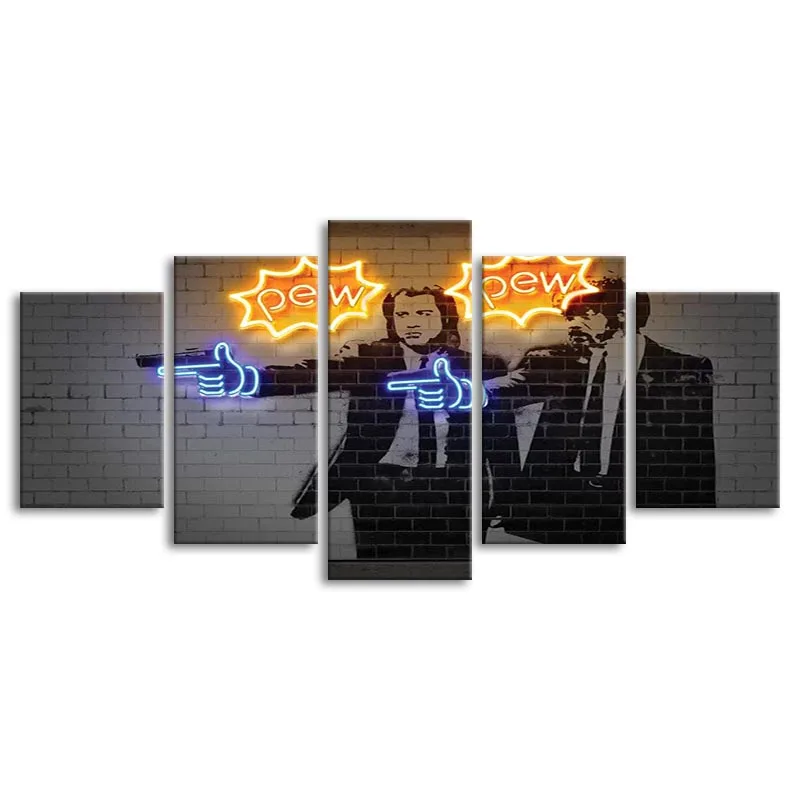 

Постер 5P, принты фильмов, пистолет, холст, картина маслом, искусство, настенные картины, домашний декор, без рамки