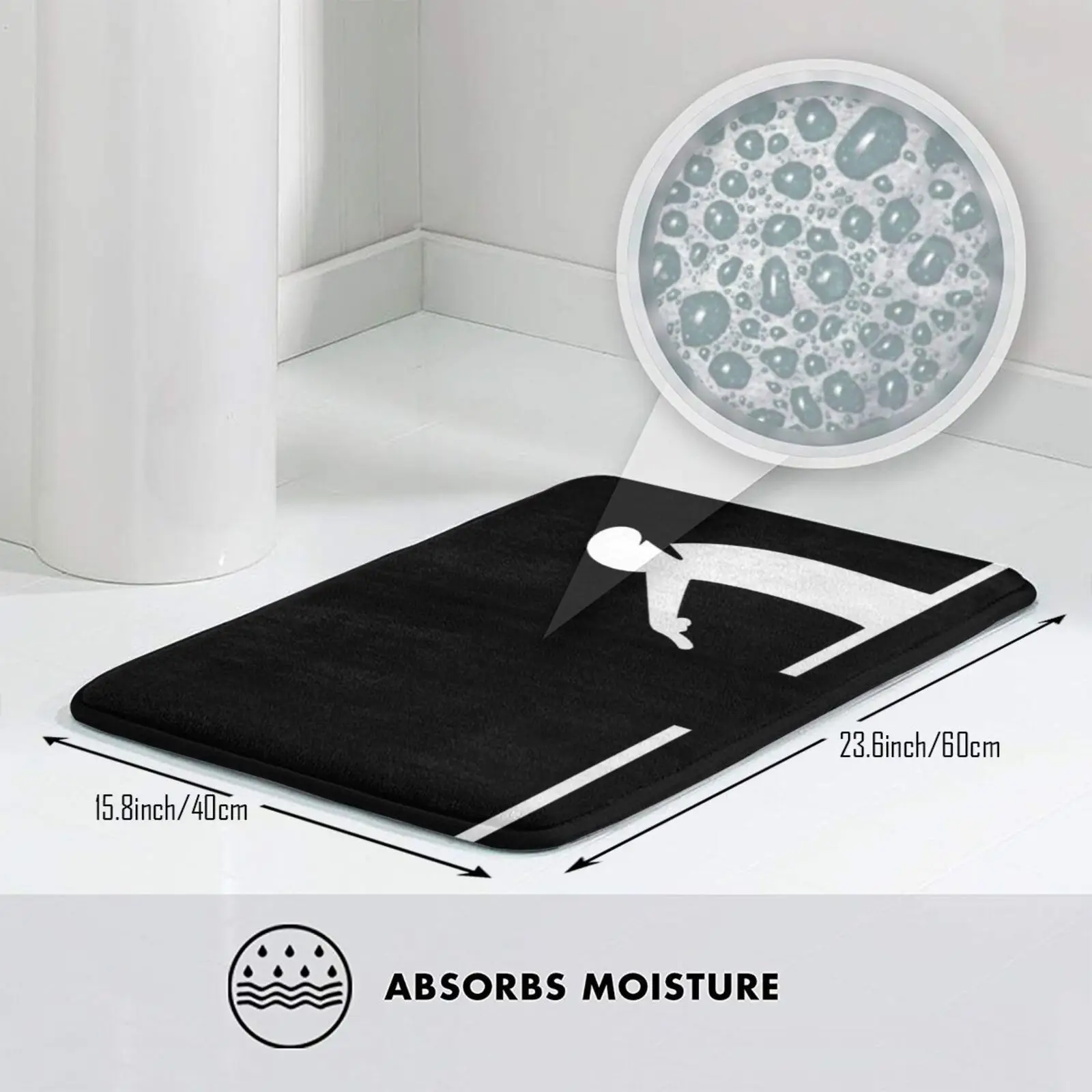 Ковер-коврик мягкий ковер-подушка с изображением линейки мультяшная линия