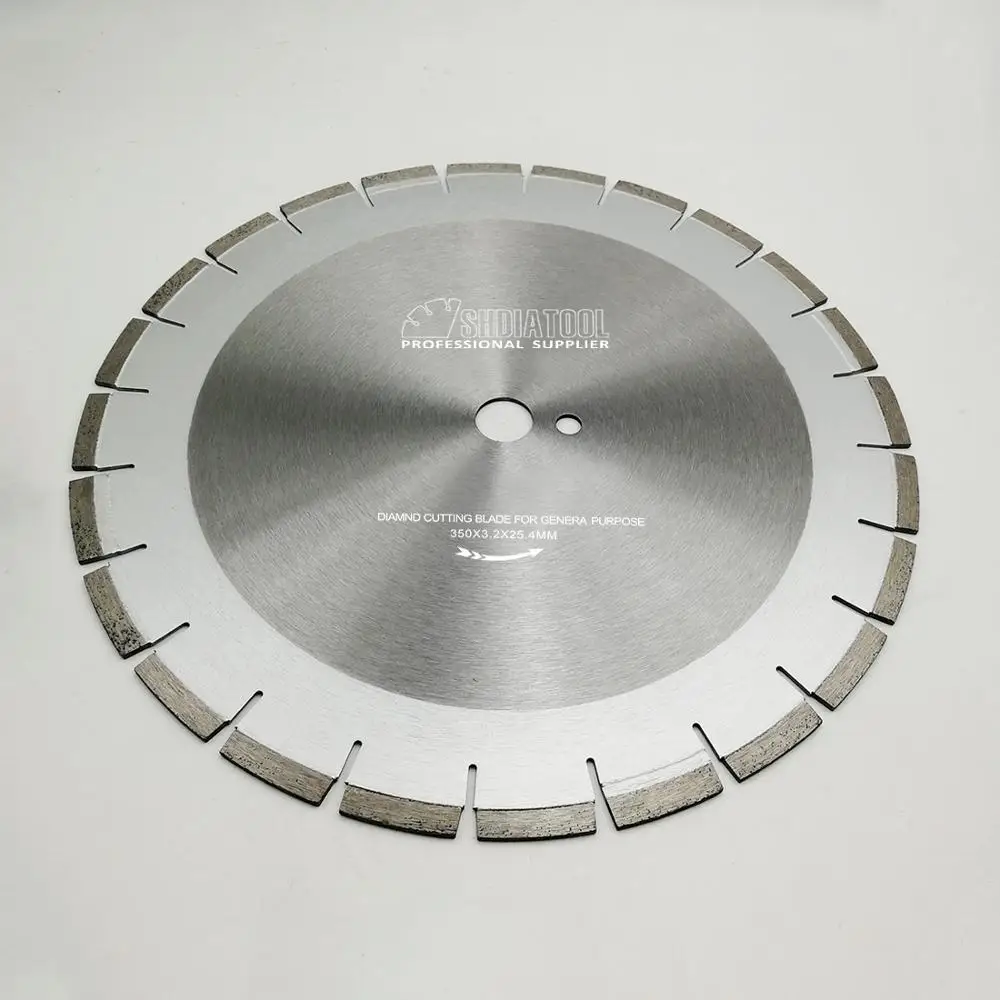 SHDIATOOL 14"/350MM Professional Diamond Blades With Four Protection Segments For Concrete Cutting Disc Saw Blade Wheel | Инструменты