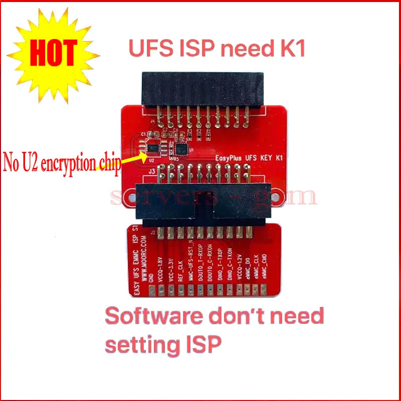 Новинка 2021 адаптер EASY Plus UFS key K1 + eMMC ISP 2 в 1 для розетки UFS/EMMC | Мобильные телефоны и
