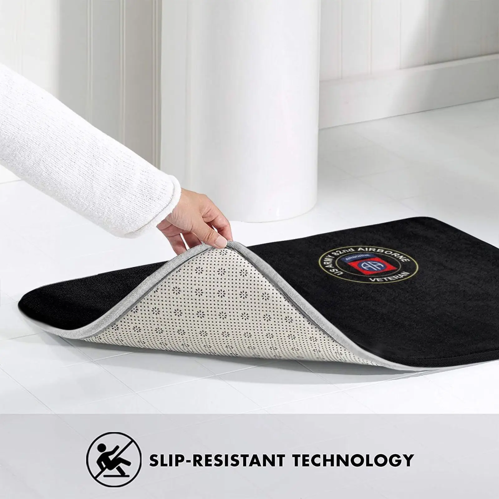 

U.s Army 82nd Airborne Division Veteran - Parachutist Circle Carpet Mat Rug Cushion Airborne Airborne Ranger Us Air Force