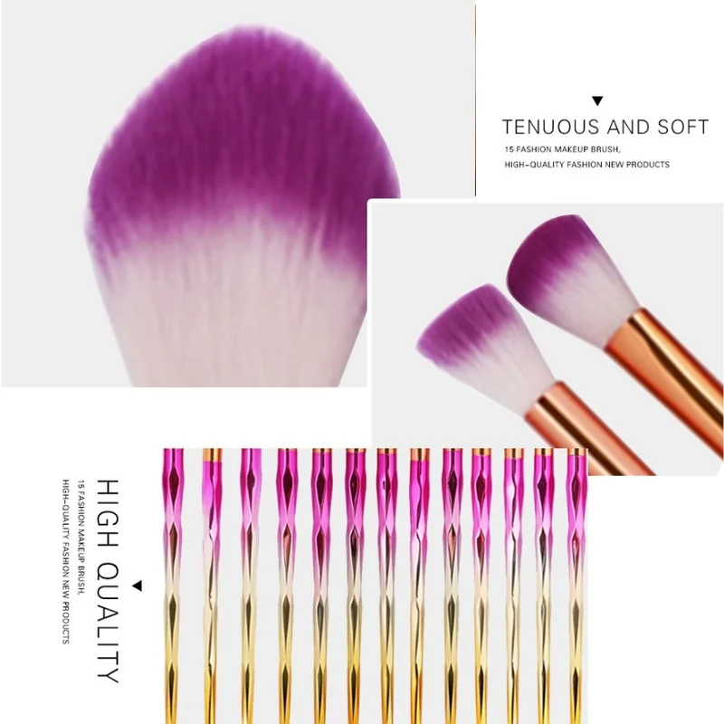 Набор кистей для макияжа с винтовой ручкой 20 шт.|Аппликатор теней век| |