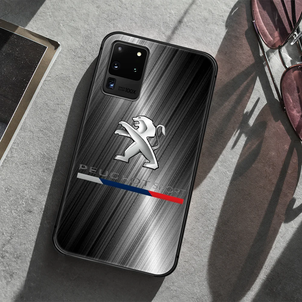 

PEUGEOTS soprt car Cool Phone Case Cover Hull For Samsung Galaxy S 7 8 9 10 e 20 FE edge uitra plus Note 9 10 20 black Shell