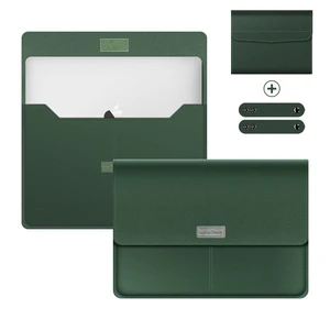 laptop sleeve bag case for macbook air pro 13 m1 16 2020 waterproof leather notebook cover for hp huawei asus 14 15 6 inch case free global shipping