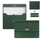 Чехол-сумка для ноутбука Macbook Air Pro 13 M1 16 2020, водонепроницаемый кожаный чехол для ноутбука HP Huawei ASUS 14 15,6 дюйма