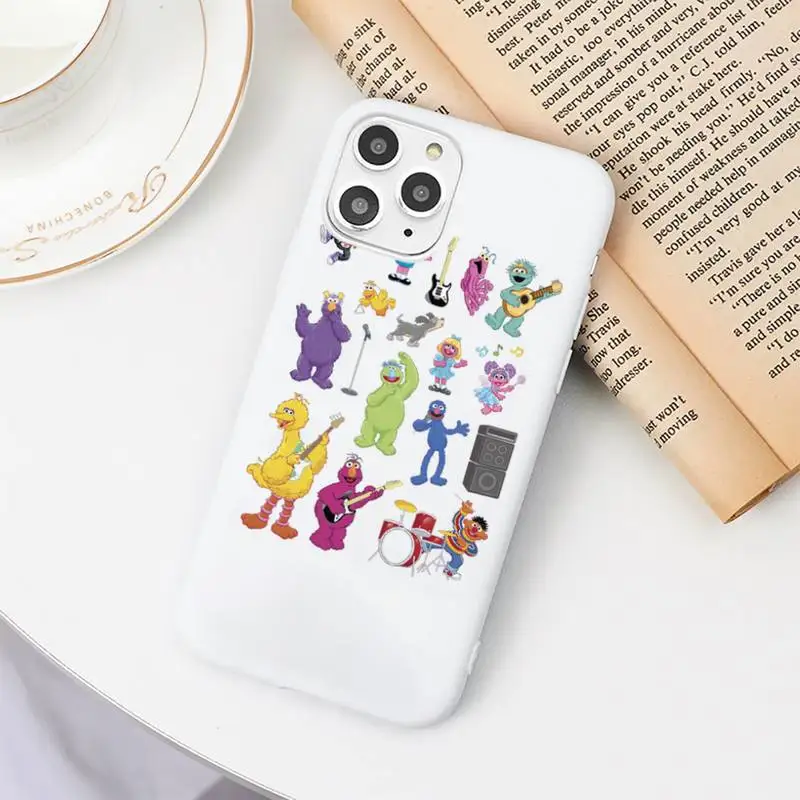 

Ins Sesame Street Cookie luxury Phone Case shell Candy Color for iPhone 11 12 mini pro XS MAX 8 7 6 6S Plus X SE 2020 XR