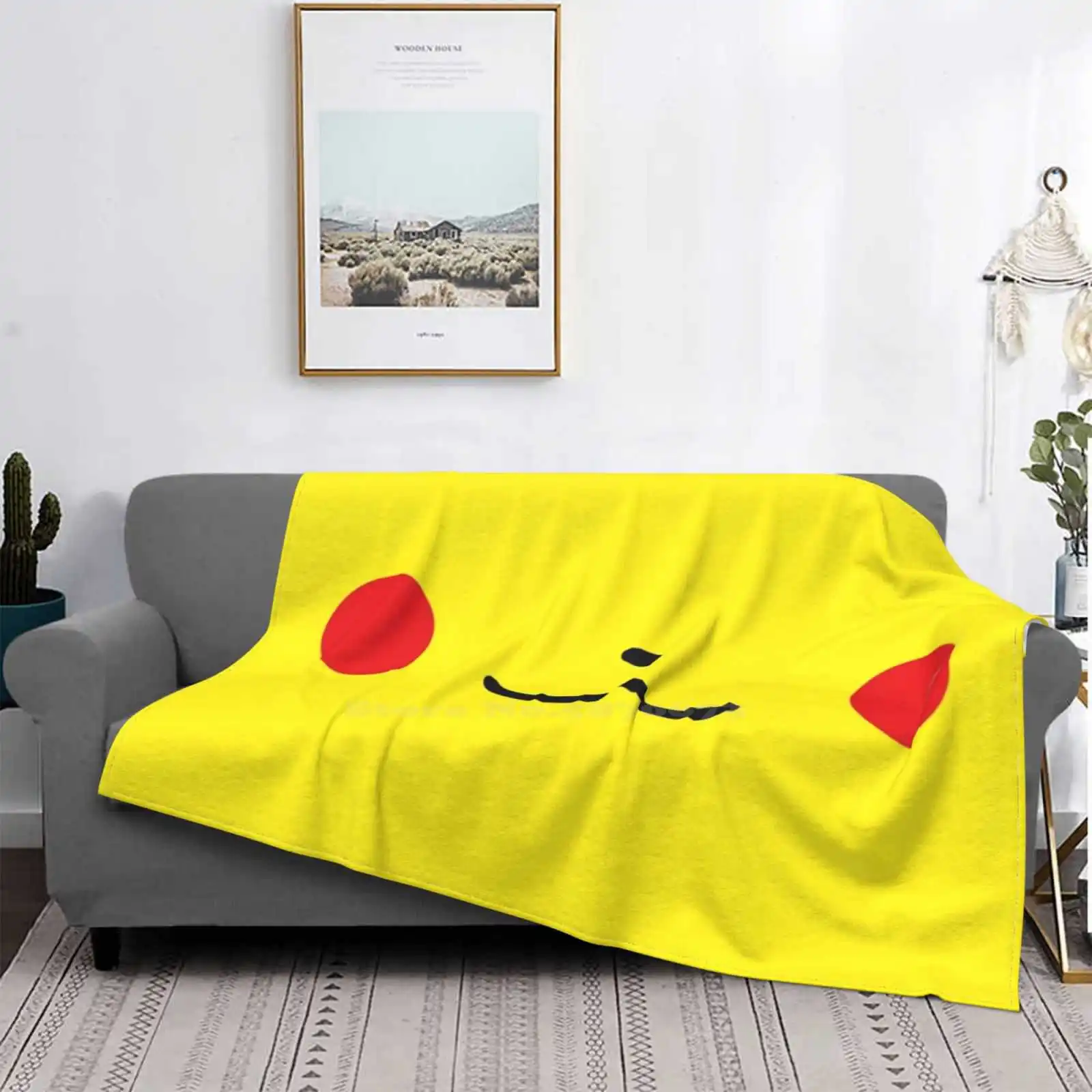 

Милый Picatchu, трендовый стиль, забавное модное мягкое одеяло, милое амино-желтое кавайное японское лицо кошки, лидер продаж, Трендовое одеяло