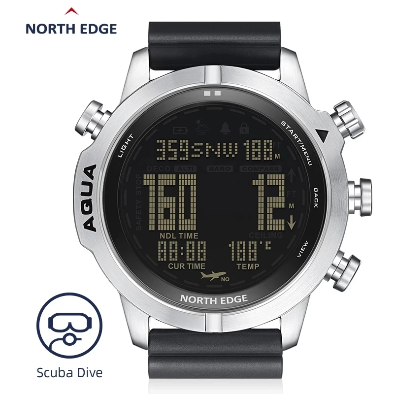 

Men's Dive Computer Watch Men Sport Waterproof Smart Digital Free Scuba Diving G Shock Watches Altimeter Barometer Compass Clock